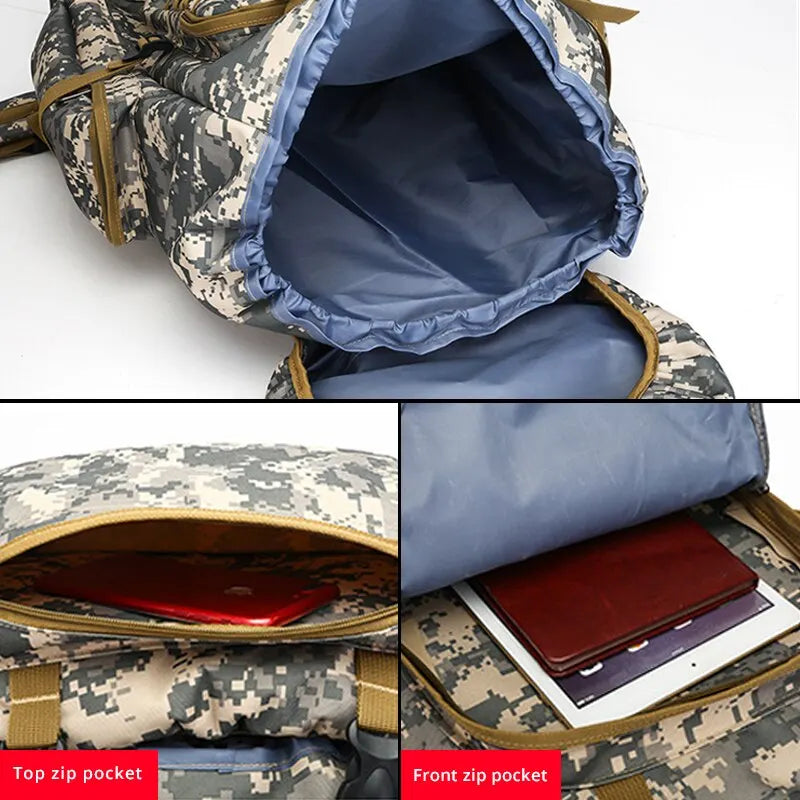 Waterproof Camouflage Backpack - 60L