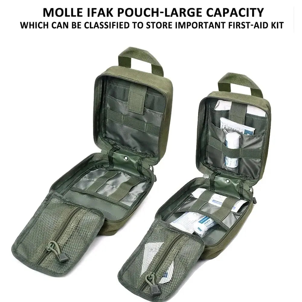 IFAK Outdoor Tactical First Aid Kit with Molle System and Equipment Medical Supplies